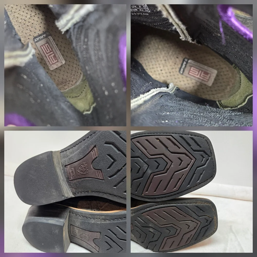 Ariat 10011808 Heritage Roughstock Western Leather Cowboy Mens Boots Size 9 - Picture 14 of 14